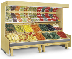 Tủ hoa quả siêu thị - Công Ty TNHH Lắp Đặt Điện Lạnh Kỹ Thuật Thương Mại Việt